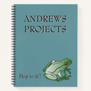 Cahier spiral Grenouille de jardin