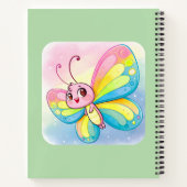 Cahier spiral papillon arc-en-ciel (Dos)