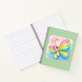 Cahier spiral papillon arc-en-ciel (Intérieur)