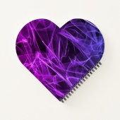 Cahier spiralé à coeur Fumée Violette (Dos)