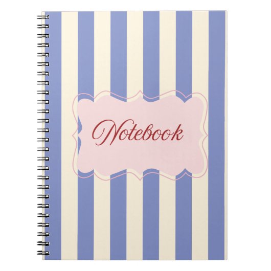 Cahier spiralé à l'esthétique mignonne et minimali (Devant)