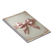 Cahier spiralé à noeud papillon rose Coquette (Côté Droit)