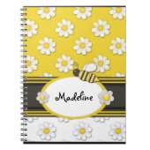 Cahier Spirale Abeille Fleur Jaune (Devant)