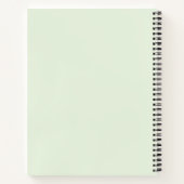 Cahier spiralé abstrait botanique minimaliste (Dos)