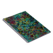 Cahier Spirale Abstrait Gribouillé Multicolore (Côté Droit)
