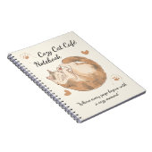 Cahier Spirale Anime Café Chat Cozy (Côté Droit)