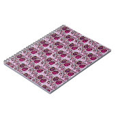 Cahier spiralé avec image florale (Côté gauche)