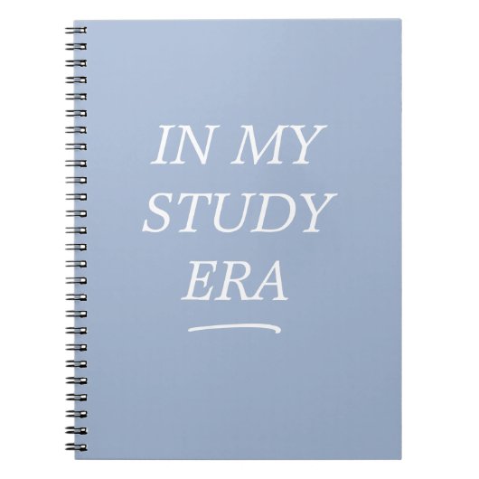 Cahier Spirale Bleu De Mon Ère D'étude (Devant)