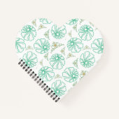 Cahier Spirale Calme Floral Menthe (Devant)