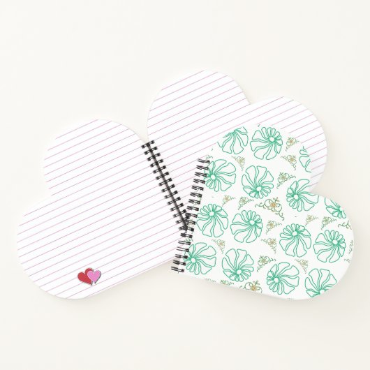 Cahier Spirale Calme Floral Menthe (Intérieur)