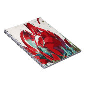 Cahier Spirale Coquelicot Abstrait (Côté Droit)