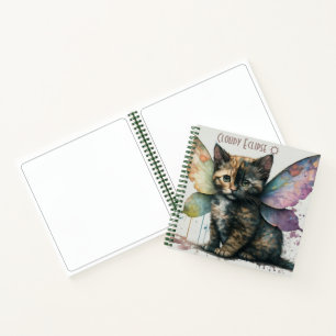 Cahier spiralé de la petite chatte écaille de tort
