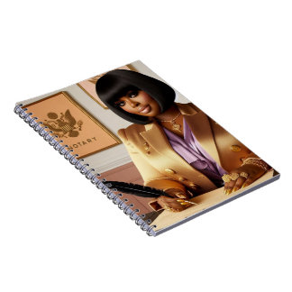 Cahier spiralé de luxe sur le thème du notaire