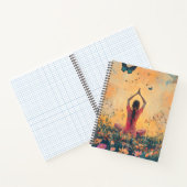 Cahier spiralé de méditation Prairie de coucher de (Intérieur)