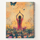 Cahier spiralé de méditation Prairie de coucher de (Dos)