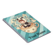 Cahier spiralé d'étude de café Kawaii Panda (Côté Droit)
