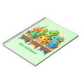 Cahier spiralé Dinosaure mignon (Côté gauche)