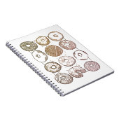 Cahier spiralé DOUZAINE DE DONUTS TRICOTÉS  (Côté Droit)