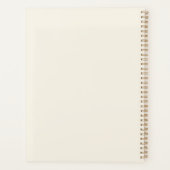 Cahier Spirale Élégant Minimaliste Monogramme Ivoi (Dos)