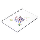 Cahier spiralé esthétique et mignon avec hamster (Côté gauche)