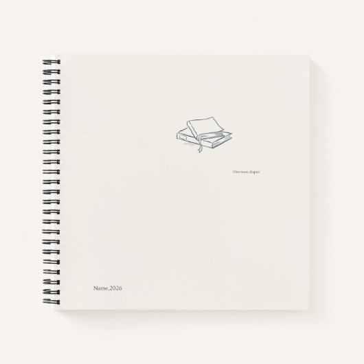 Cahier spirale / Esthétique littéraire introverti (Devant)