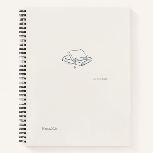 Cahier spirale / Esthétique littéraire introverti (Devant)