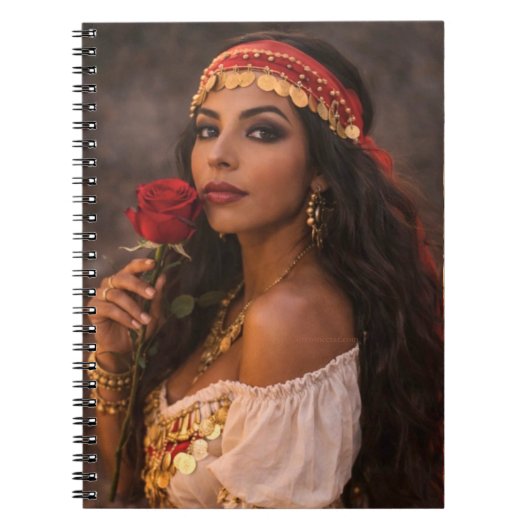 cahier spiralé femme gitane (Devant)