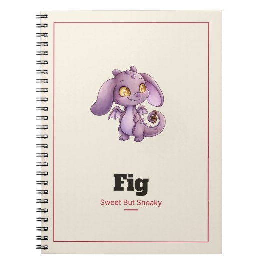 Cahier spiralé Fig le Dragon (Devant)