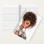 Cahier Spirale Fille Glamour Lueur de Pierres Préc (À l'intérieur)