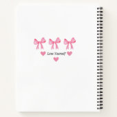 Cahier spirale fille mignon (Dos)