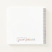 Cahier spiralé Fire and Iris (Dos)
