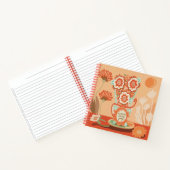Cahier Spirale Floral Dans Un Style Unique (Intérieur)