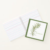 Cahier Spirale FRESH ROSEMARY 8,5x8,5 - Vert (Intérieur)