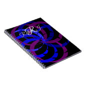 Cahier Spirale Géométrique Mélange de Baies (Côté Droit)