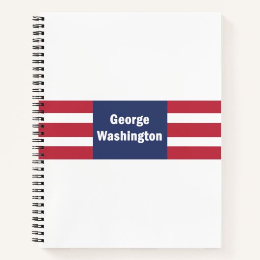 Cahier spiralé George Washington (Devant)