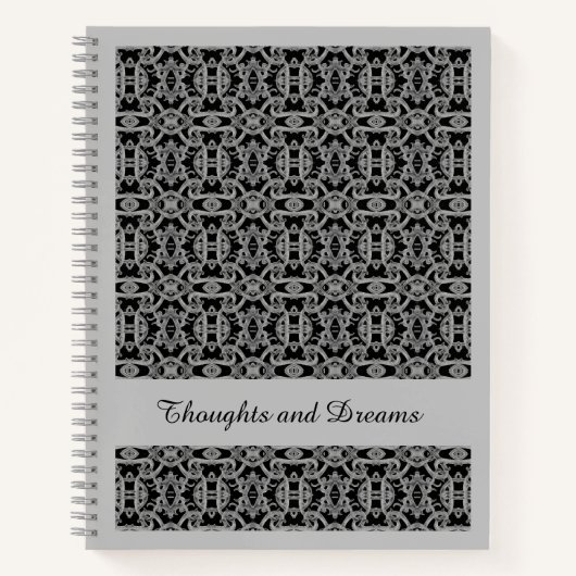 Cahier Spirale GOTHIC 21,59x27,94 cm / Gris (Devant)