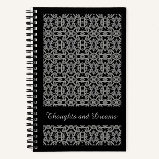 Cahier Spirale GOTHIC 5.5x8.5 / Noir (Recto)