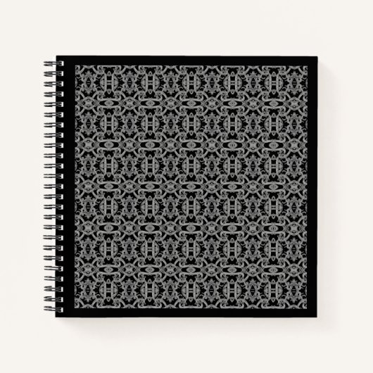 Cahier Spirale GOTHIC 8,5x8,5 / Noir (Devant)