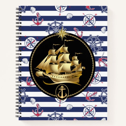 Cahier spiralé grand voilier (Devant)
