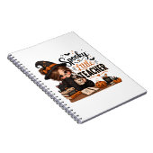 Cahier spiralé Halloween de professeur un peu effr (Côté Droit)