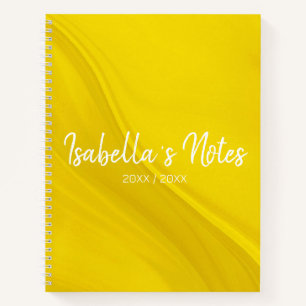 Cahier spiralé jaune blanc au format Lettre (US)