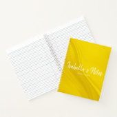 Cahier spiralé jaune blanc au format Lettre (US) (Intérieur)