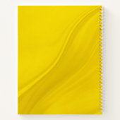 Cahier spiralé jaune blanc au format Lettre (US) (Dos)