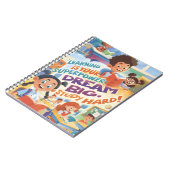 Cahier Spirale Joyeux pour les Grands Rêveurs (Côté gauche)