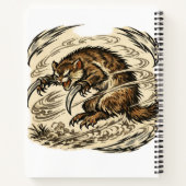 Cahier Spirale Kamaitachi Faucille Dorée (Dos)