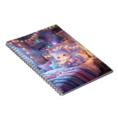 Cahier Spirale Kawaii Chat Rêveur (Côté Droit)