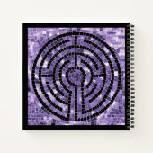 Cahier spiralé LABYRINTH VI 8,5x8,5 - Noir (Dos)