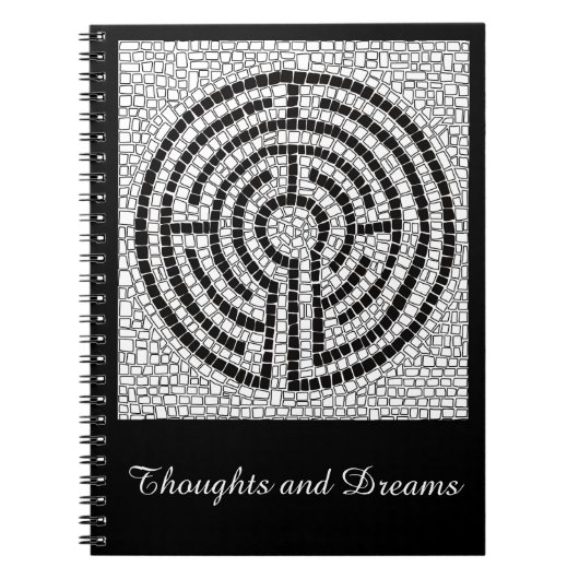 Cahier spirale LABYRINTH VII 6,5x8,75 + Texte (Devant)