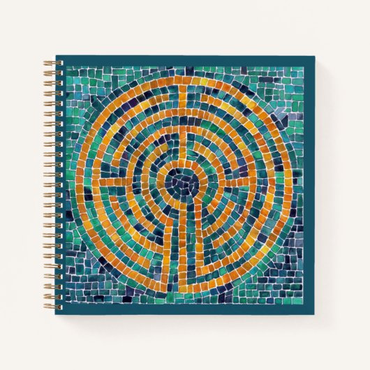 Cahier spiralé LABYRINTHE II 8,5x8,5 (Devant)