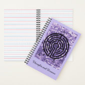 Cahier spiralé LABYRINTHE VI 5.5x8.5 - Améthyste (À l'intérieur)